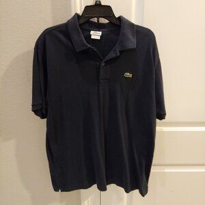 Lacoste Mens Polo Shirt blue Size 6 (XL)